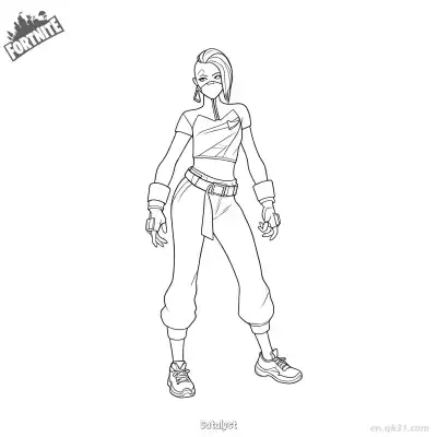 Free printable Catalyst 02 Coloring Page - Free PDF Printable Fortnite Coloring Sheets coloring page